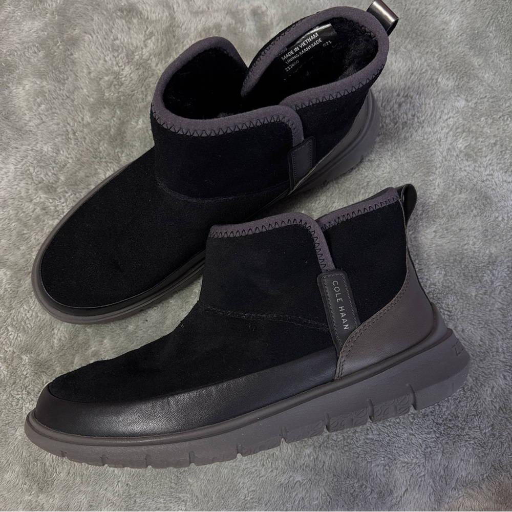 Cole Haan women’s Black and Dark Gray Boots